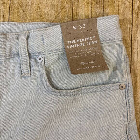 Madewell Perfect Vintage Jeans Size 32 Chestnut Wash NEW NWT - Picture 4 of 7
